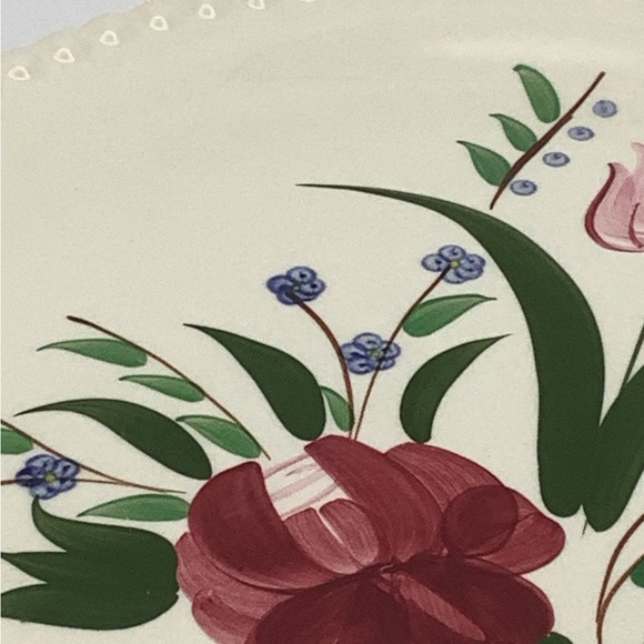 Southern Potteries Blue Ridge Hand Painted 12” Round Platter - Picture 5 of 14